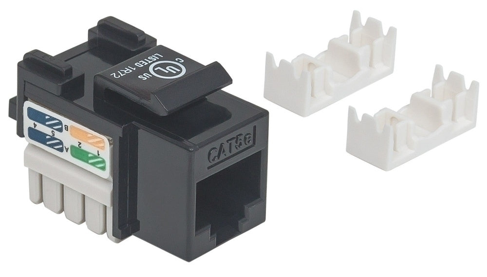 Intellinet Jack Categoría 5e, RJ-45, Negro