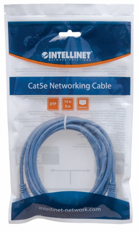 Intellinet Cable Patch Cat6 UTP 100% Cobre, RJ-45 Macho - RJ-45 Macho, 50cm, Azul