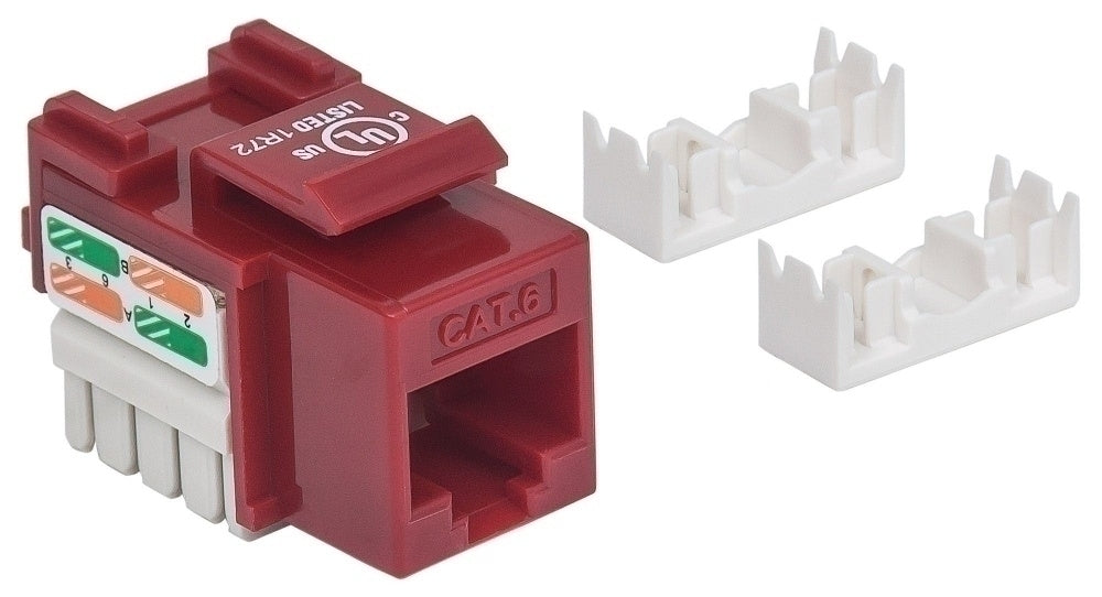 Intellinet JACK CAT 6 DE IMPACTO (KEYSTONE) ROJO - Rojo