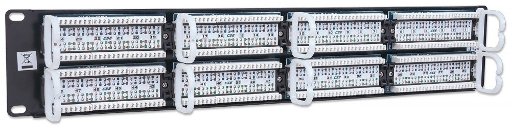 Intellinet Panel de Parcheo Cat5e, 48 Puertos RJ-45, 2U, Negro