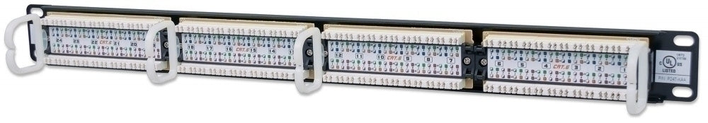 Intellinet Panel de Parcheo Cat6, 24 Puertos RJ-45, 1U, Negro