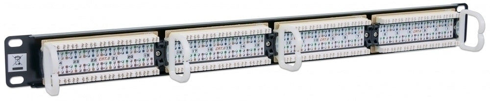 Intellinet Panel de Parcheo Cat6, 24 Puertos RJ-45, 1U, Negro