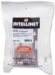 Intellinet Caja para Pared Sencilla 517874, Profunidad de 4.80cm, Blanco