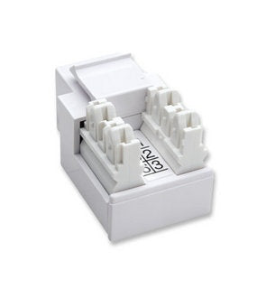 Intellinet 210843 Jack para Telefonía de Impacto, RJ11/12, Blanco