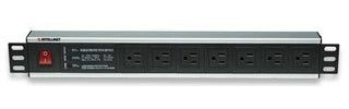 Intellinet Barra Multicontacto de 7 Posiciones para Rack/Gabinete 19' - Tipo EEUU