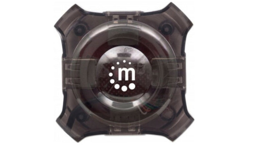 Manhattan Hub USB 1.1 de 4 Puertos, 12 Mbit/s, Negro/Transparente