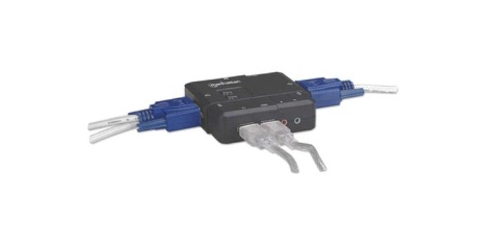 Manhattan Switch KVM 151252, 2x USB, 2x VGA
