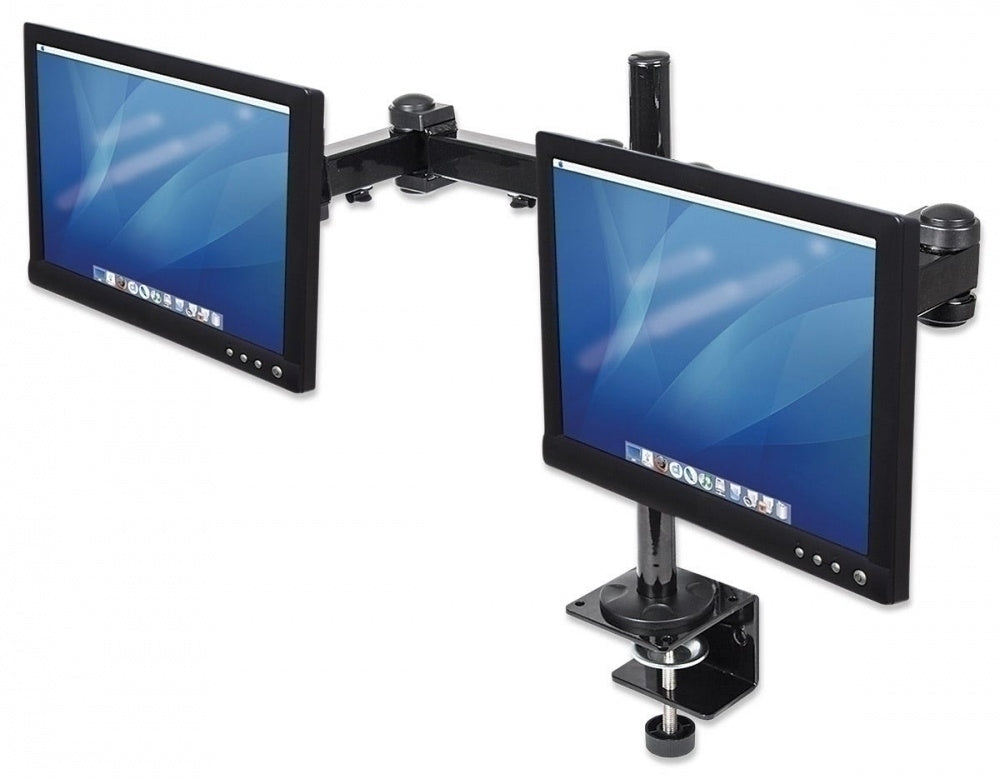 Manhattan Soporte de Escritorio para 2 Monitores 10