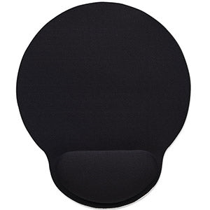 Mousepad Manhattan con Descansa Muñecas, 20x24cm, Grosor 4mm, Negro