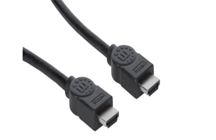 Manhattan Cable HDMI de Alta Velocidad con Canal Ethernet, HDMI Macho - HDMI Macho, 4K, 30Hz, 3 Metros, Negro