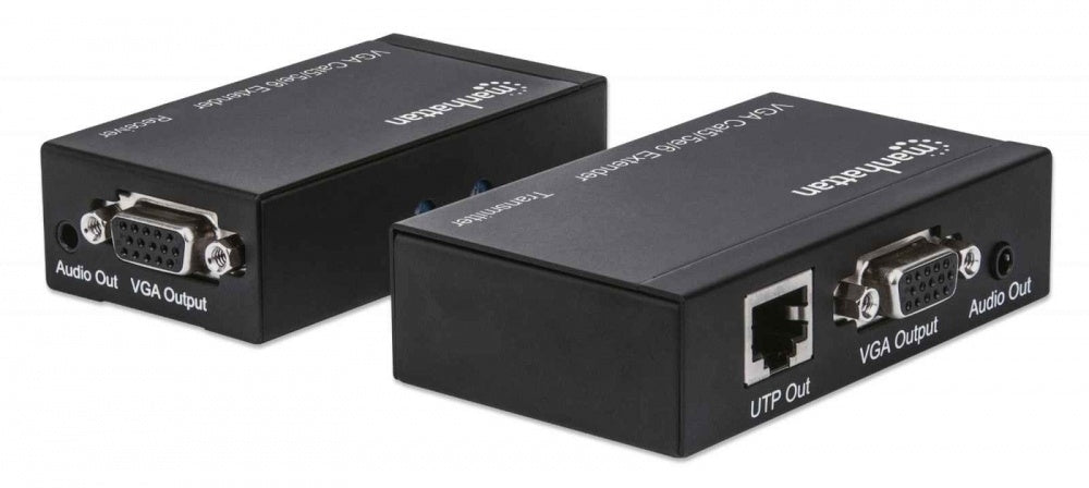 Manhattan Extensor de Audio y Video hasta 300m, VGA Cat5/5e/6