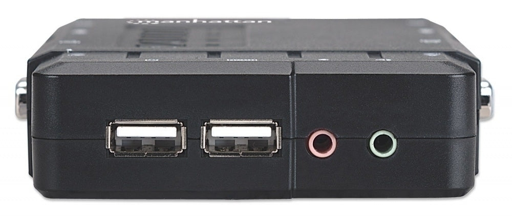 Manhattan Switch KVM de 4 Puertos, USB, VGA
