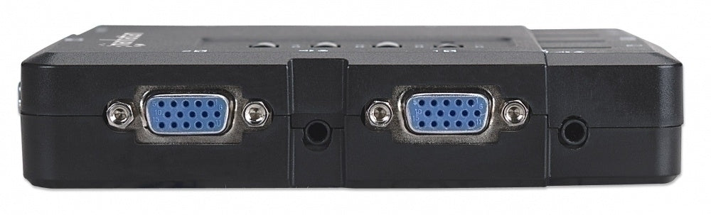 Manhattan Switch KVM de 4 Puertos, USB, VGA