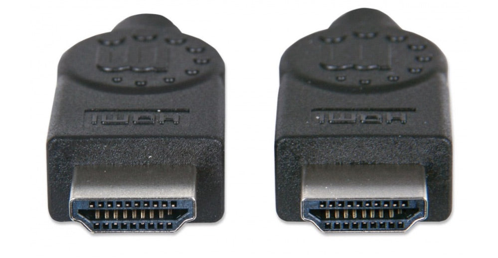 Manhattan Cable HDMI de Alta Velocidad con Canal Ethernet, HDMI Macho - HMDI Macho, 4K, 30Hz, 15 Metros, Negro