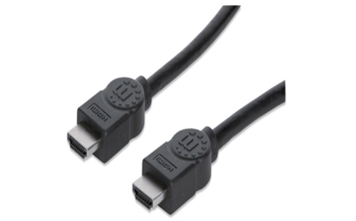 Manhattan Cable HDMI de Alta Velocidad con Canal Ethernet, HDMI Macho - HMDI Macho, 10 Metros, Negro