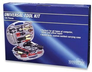 Manhattan Kit de Herramientas, para Computadoras y Reparación en Hogar y Oficina, 145 Piezas