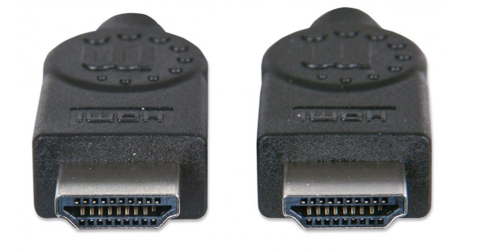 Manhattan Cable HDMI de Alta Velocidad Blindado, HDMI Macho - HDMI Macho, 4K, 30Hz, 3D, 15 Metros, Negro