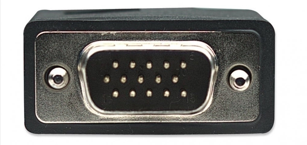 Manhattan Cable para Monitor SVGA 8mm, HD15 Macho - HD15 Hembra, 1.8 Metros, Negro