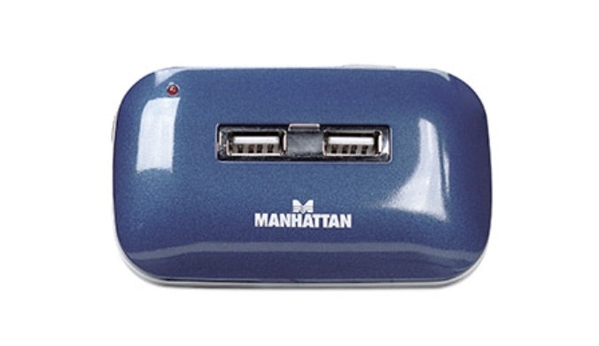 Manhattan Hub USB 2.0 de 7 Puertos, 480 Mbit/s, con Fuente