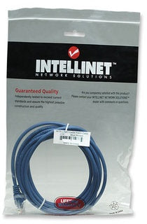 Intellinet Cable Patch Cat5e UTP RJ-45 Macho - RJ-45 Macho, 5 Metros, Azul