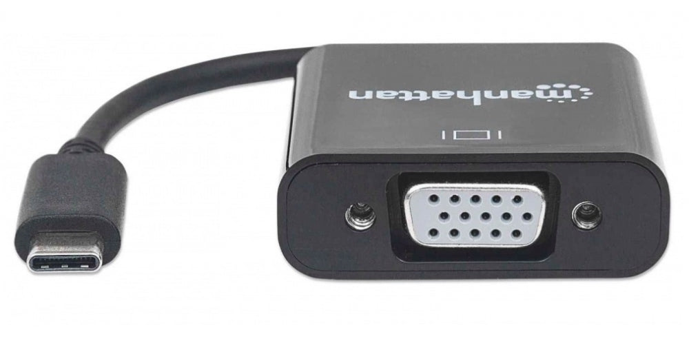 Manhattan Adaptador USB-C 3.1 Macho - VGA Hembra, Negro