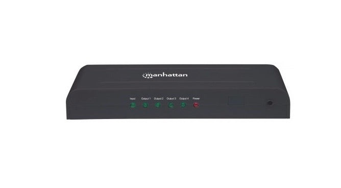 Manhattan Divisor de Video HDMI, 4 Puertos, Negro