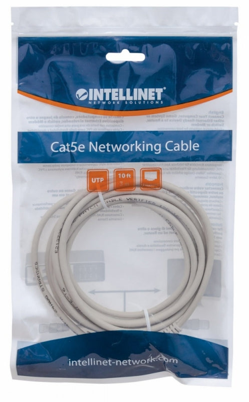 Intellinet Cable Patch Cat6 UTP, RJ-45 Macho - RJ-45 Macho, 1.5 Metros, Gris