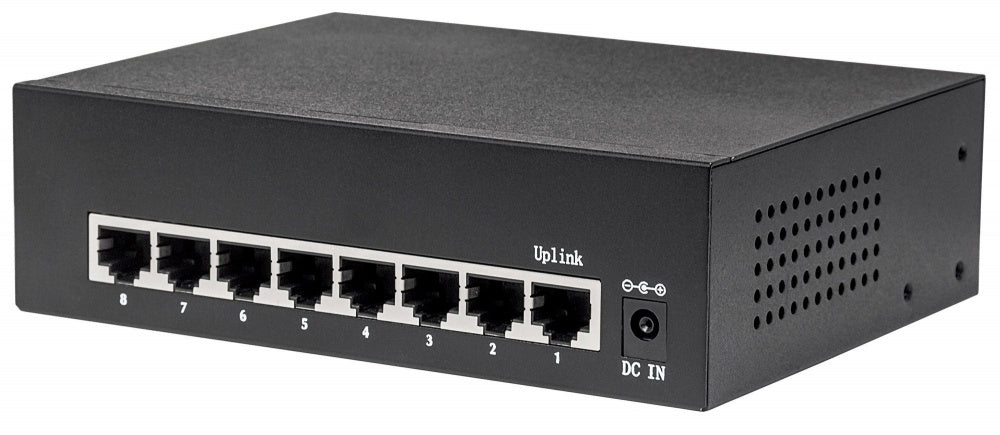 Switch Intellinet Gigabit Ethernet 561204, 8 Puertos PoE+ 10/100/1000Mbps, 16 Gbit/s, 4096 Entradas - No Administrable