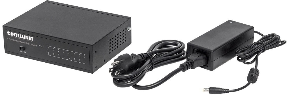 Switch Intellinet Gigabit Ethernet 561204, 8 Puertos PoE+ 10/100/1000Mbps, 16 Gbit/s, 4096 Entradas - No Administrable
