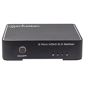 Manhattan Video Splitter HDMI, 2 Puertos, Negro