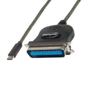 Manhattan Cable USB-C Macho - Cen36, 1 Metro, Negro