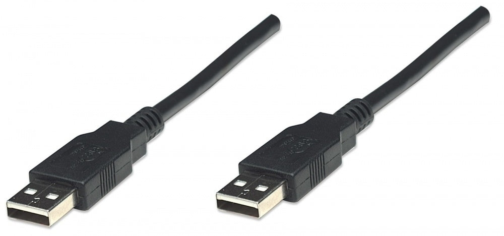 CABLE USB V2.0 A-A 1.8M NEGRO