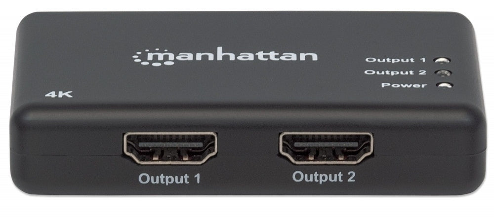 Manhattan Divisor de Video HDMI, 2x HDMI, Negro