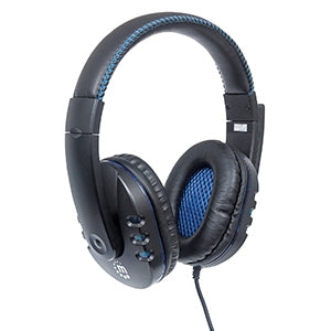 Manhattan Audífonos Gamer 176088 para PS4/PC, Alámbrico, USB, Azul