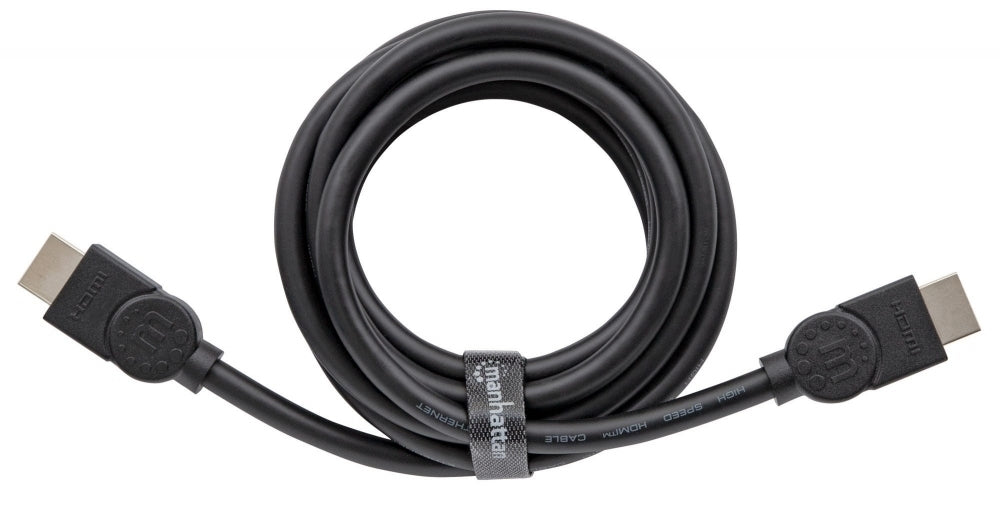 Manhattan Cable HDMI de Ultra Alta Velocidad, HDMI Macho - HDMI Macho, 8K, 60Hz, 2 Metros, Negro