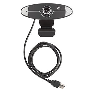 Manhattan Webcam 462013, 1MP, 1280 x 720 Pixeles, USB 2.0, Negro