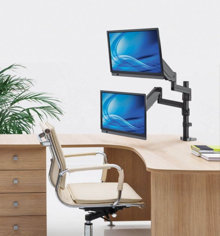 Manhattan Soporte de Escritorio para 2 Monitores 17