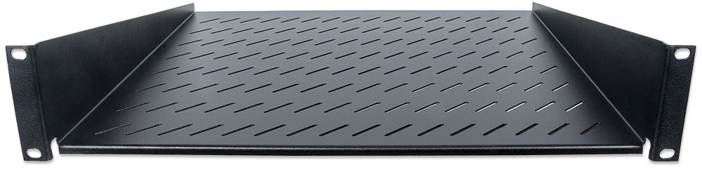 Intellinet Charola Fija para Rack 40cm, 2U, hasta 25kg, Negro