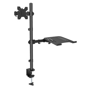 Manhattan Soporte 462136 para Escritorio Combinado con Brazo para Monitor y Soporte para Laptop 13