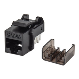 Intellinet Jack de Red Cat6a, UTP, RJ-45, Negro