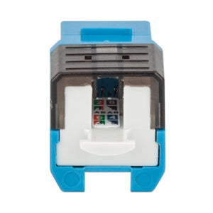 Intellinet Jack de Red Cat6a, UTP, RJ-45, Azul/Negro