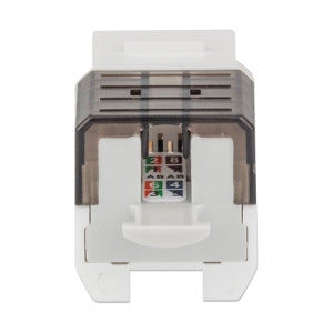 Intellinet Jack de Red Cat6a, UTP, RJ-45, Blanco/Negro