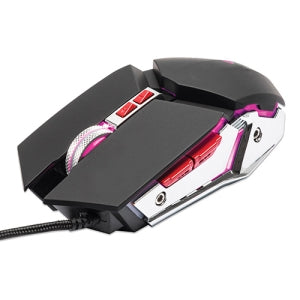 Mouse Gamer Manhattan Óptico, Alámbrico, USB, 3200DPI, Negro/Plata