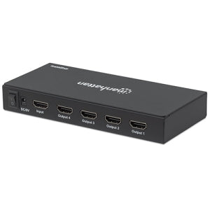 Manhattan Video Splitter HDMI, 4x HDMI, Negro