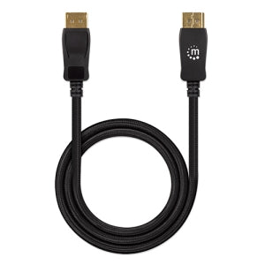 Manhattan Cable 353625 DisplayPort 1.4 Macho - DisplayPort 1.4 Macho, 8K, 60Hz, 3 Metros, Negro