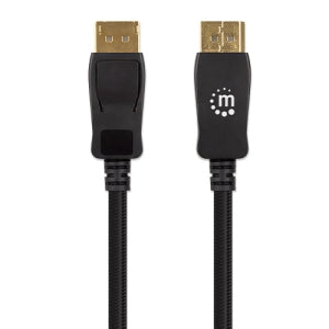 Manhattan Cable 353625 DisplayPort 1.4 Macho - DisplayPort 1.4 Macho, 8K, 60Hz, 3 Metros, Negro