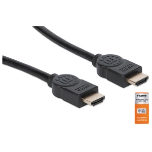 Manhattan Cable HDMI 2.0 Premium M-M 1.0M - Cable for Consola de juegos, Reproductor Blu-ray,