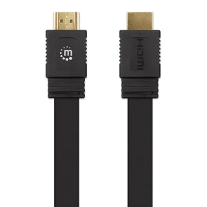Manhattan Cable HDMI de Alta Velocidad HDMI 2.0 Macho - HDMI 2.0 Macho, 4K, 60Hz, 1 Metro, Negro