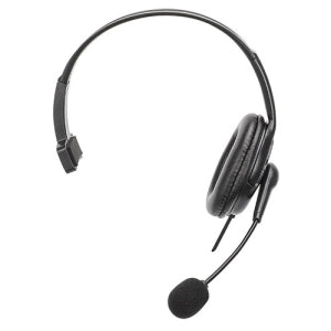 Manhattan Monoaural con Micrófono 180849, Alámbrico, USB-A, Negro