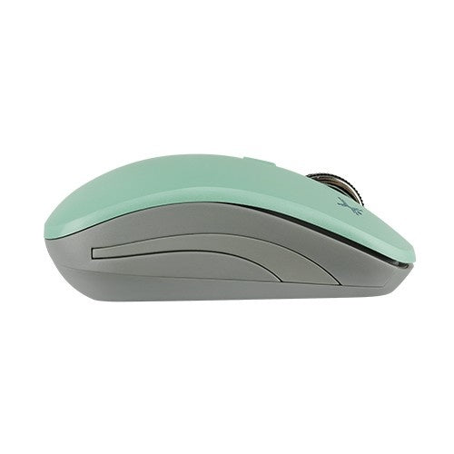 Mouse Perfect Choice Óptico Essential, RF Inalámbrico, 1600DPI, Turquesa/Gris